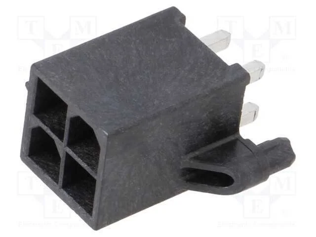 Tomada, fio-placa, macho, Mini-Fit Jr, 4,2mm, PIN.