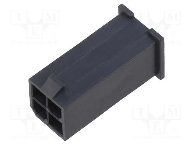 Ficha, fio-fio, macho, Mini-Fit Jr, 4,2mm, PIN: 4.