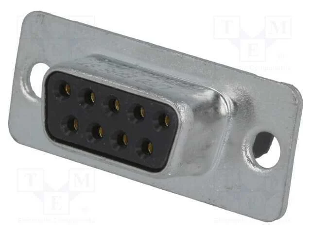D-Sub, PIN: 9, ficha, fêmea, com cabo, terminal p.