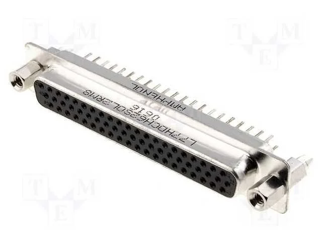 D-Sub Hd, Pin: 62, Tomada, Fêmea, para Pcb,Trinco Pcb, Simples, Tht