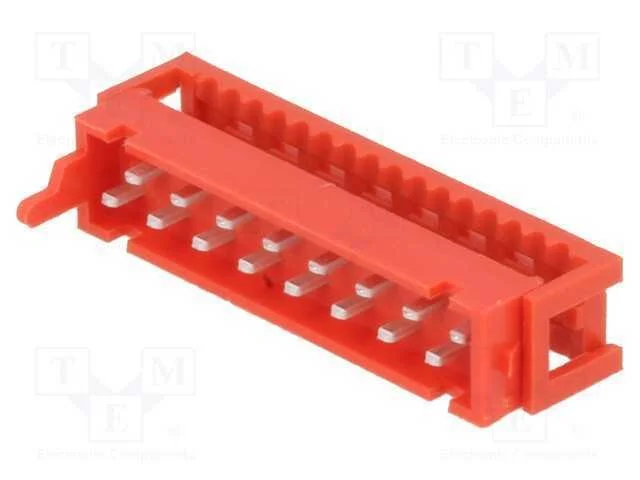 Fio-placa, ficha, macho, PIN: 16, IDC, para fita,.
