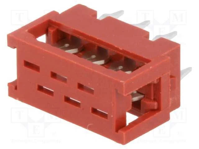 Fio-placa, passo, PIN: 6, IDC,THT, para PCB,para .
