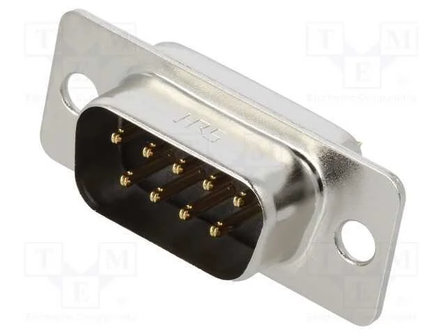 D-Sub, Pin: 9, Tomada, Macho, Tht, Sd, Cobertura: Dourado