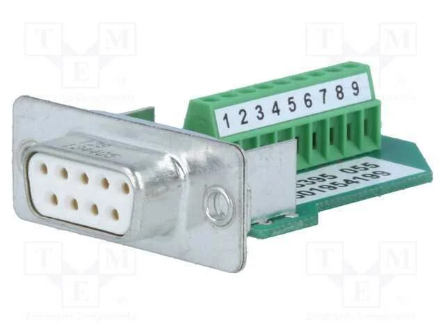 D-Sub, PIN: 9, ficha, fêmea, com cabo, terminal p.