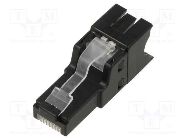 Ficha, RJ45, PIN: 8, Cat: 6a, Sistema: 8p8c, 26AW.