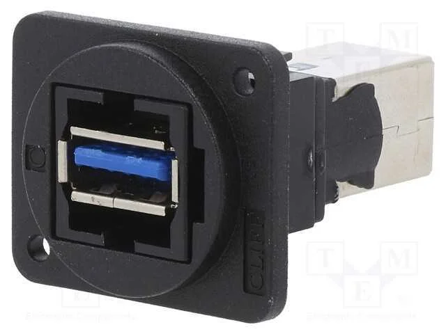 Conector, Usb a Tomada,Usb B Tomada, Ft, Usb 3.0, Plástico