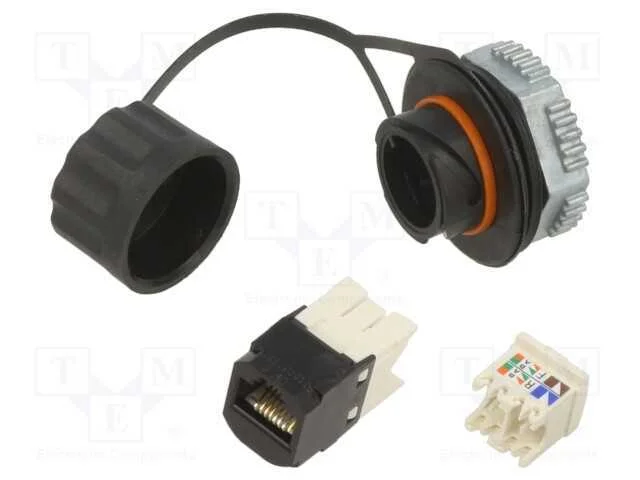 Tomada, RJ45, PIN: 8, Cat: 6, Sistema: 8p8c, Bloq.
