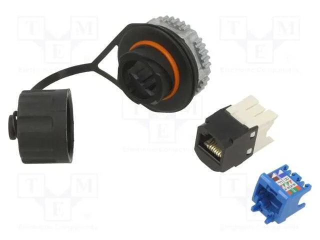 Tomada, RJ45, PIN: 8, Cat: 6a, Sistema: 8p8c, Blo.