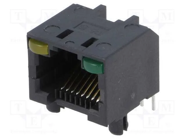 Tomada, RJ45, PIN: 8, Cat: 5, não blindados,com d.