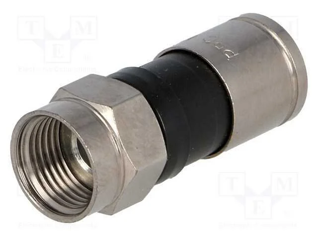 Ficha, F, macho, simples, 75O, RG6, compressivo, .