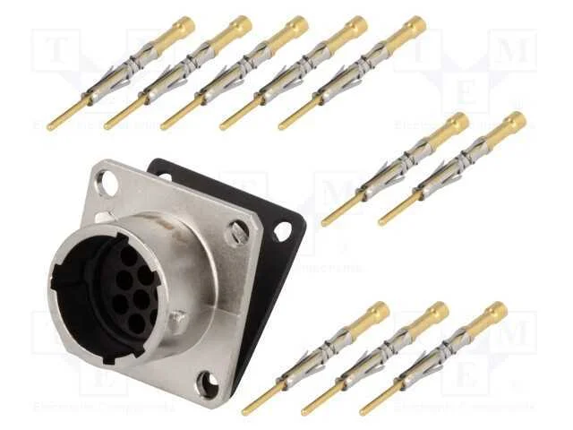 Conector: redondos, RT360, tomada, macho, cerrar,.