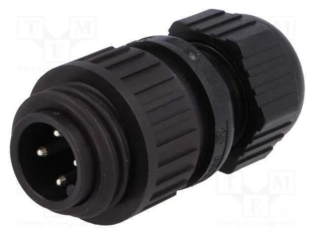 Conector: redondos, ficha, macho, IP67, CA, PIN: .