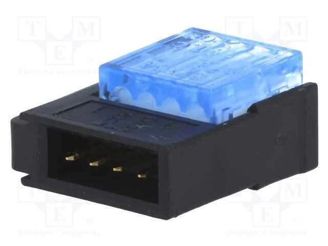Fio-Fio/Placa, Ficha, Macho, Pin: 4, 2mm, Idc, com Cabo, Mini-Clamp