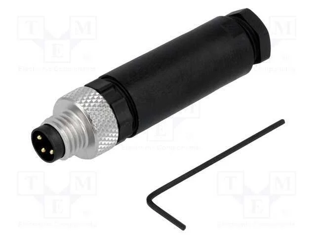 Conector: M8, macho, PIN: 3, simples, com cabo, f.