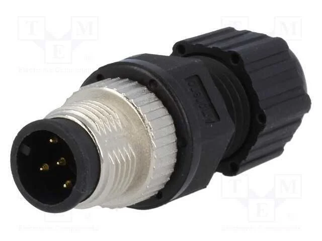 Ficha, M12, Pin: 5, Macho, Código A-Devicenet / Canopen, com Cabo