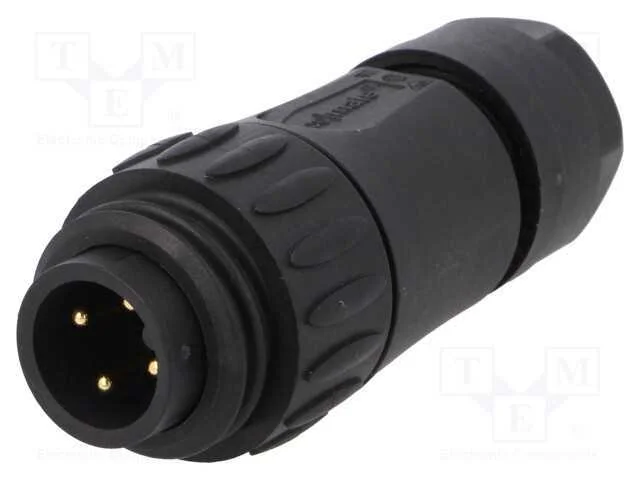 Conector: Redondos, Ficha, com Cabo, Pin: 4, Macho, Ecomate (C016)