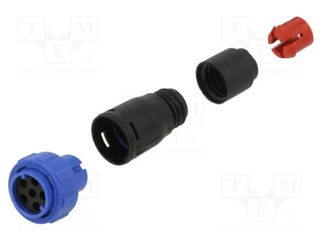 Conector: redondos, ficha, fêmea, PIN: 6, sem con.