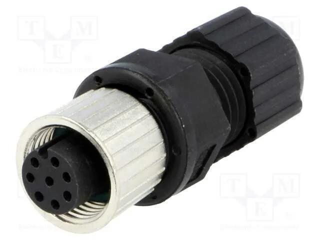 Ficha, M12, Pin: 8, Fêmea, Código A-Devicenet / Canopen, com Cabo