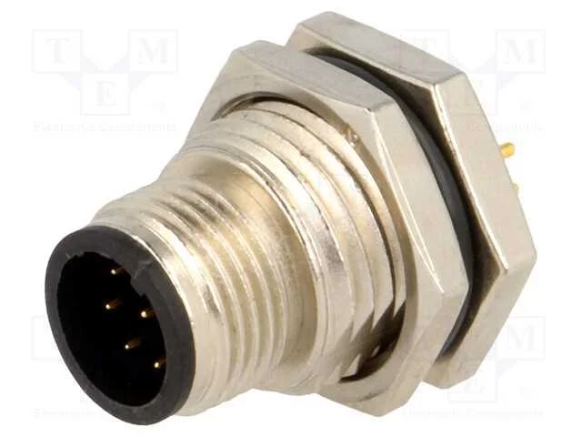 Tomada, M12, Pin: 8, Macho, Código A-Devicenet / Canopen, Tht, Ip68