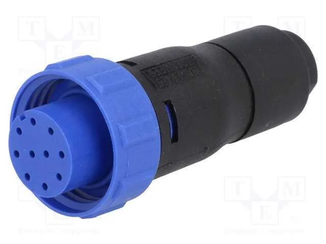 Conector: redondos, ficha, fêmea, PIN: 10, sem co.