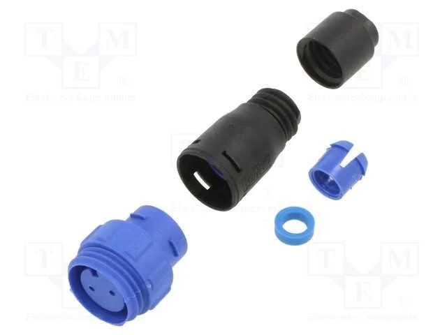 Conector: redondos, ficha, fêmea, PIN: 2, sem con.
