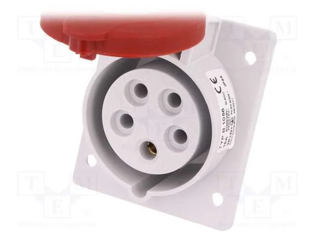 Conector: de alimentação AC 3 fases, tomada, fême.