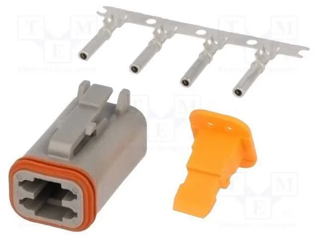 Conector: Fio-Fio, Dt, Fêmea, Ficha, com Cabo, Pin: 4, Cerrar, Ip68