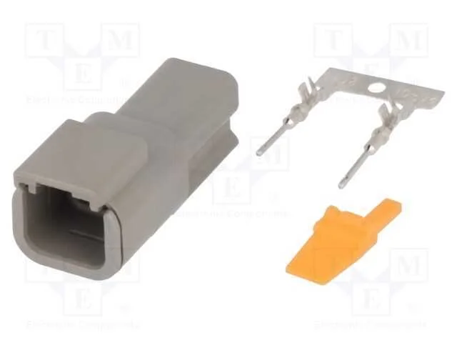 Conector: Fio-Fio, Dtm, Macho, Ficha, com Cabo, Pin: 2, Cerrar, Ip68