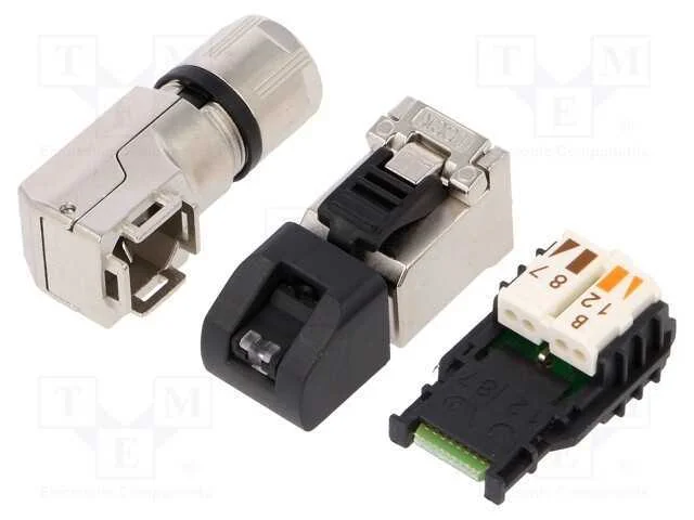 Ficha, RJ45, PIN: 8, Cat: 6a,Class EA, blindadas,.