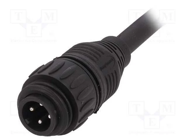Conector: redondos, ficha, PIN: 4, macho, fios, E.
