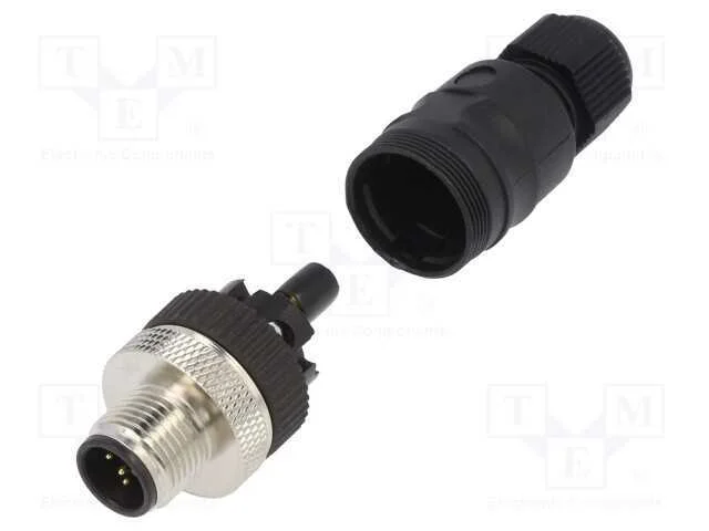 Ficha, M12, Pin: 5, Macho, Código A-Devicenet / Canopen, com Cabo