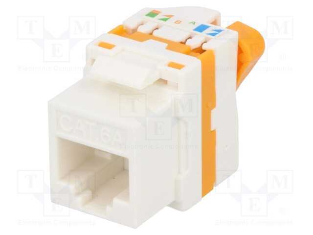 Tomada, RJ45, PIN: 8, Keystone, Sistema: 8p8c, ID.