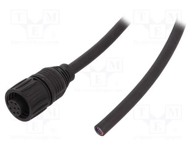 Conector: redondos, ficha, PIN: 7, fêmea, fios, E.