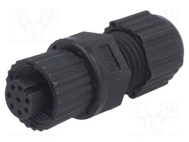 Ficha, M12, Pin: 8, Fêmea, Código A-Devicenet / Canopen, com Cabo