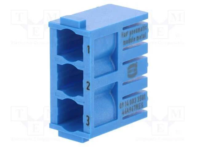 Conector: pneumáticos, módulo, macho-fémea, Han-M.