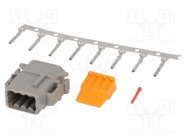 Conector: Fio-Fio, Dtm, Fêmea, Ficha, com Cabo, Pin: 8, Cerrar, Ip68