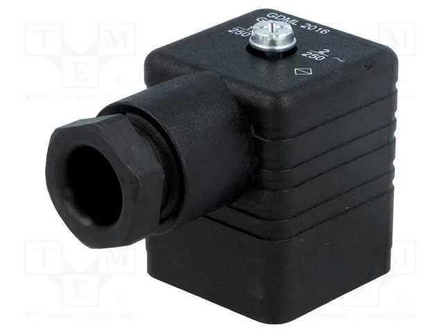 Conector: de Válvulas, Ficha, Formato A, 18mm, Fêmea, Pin: 3, 1,5mm2