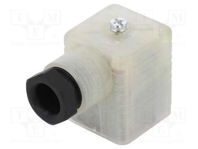 Conector: de Válvulas, Ficha, Formato A, 18mm, Fêmea, Pin: 3, 1,5mm2