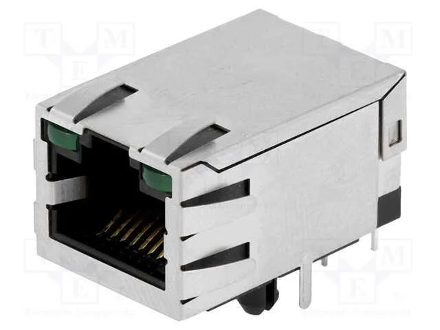 Tomada, RJ45, PIN: 8, blindadas,com díodo LED, Si.