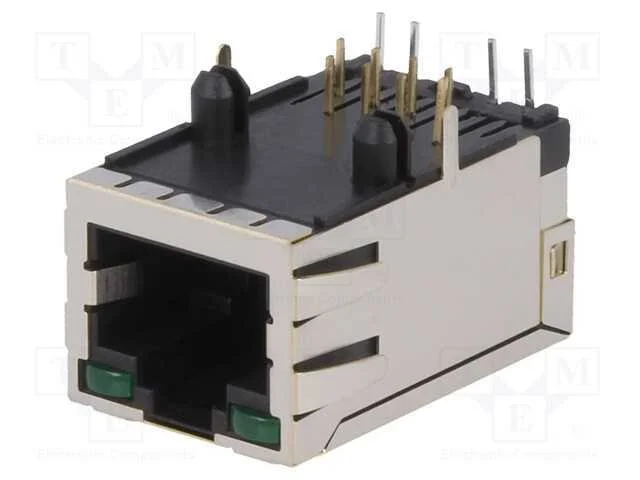 Tomada, RJ45, PIN: 8, blindadas,com díodo LED, Si.