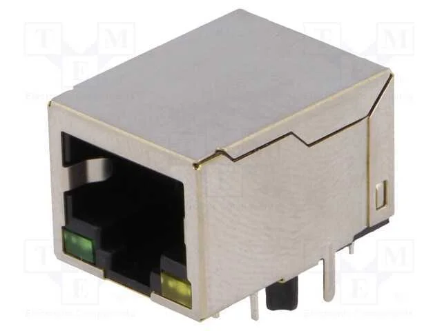 Tomada, RJ45, PIN: 8, blindadas,com díodo LED, Si.