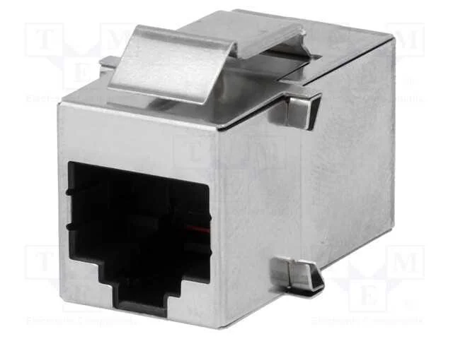 Tomada, conector, PIN: 8, blindadas, dourado, Sis.