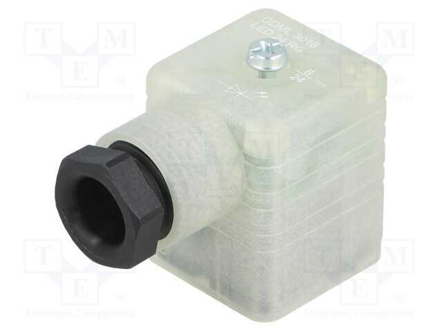 Conector: de Válvulas, Ficha, Formato A, 18mm, Fêmea, Pin: 4, 1,5mm2