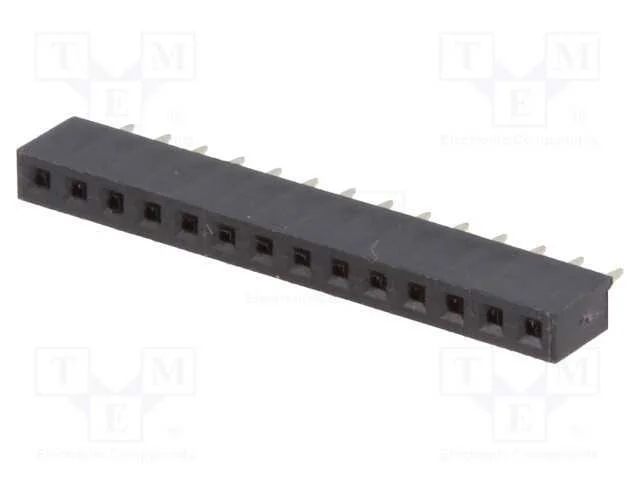 Tomada, pinos, fêmea, PIN: 14, simples, 2mm, THT,.
