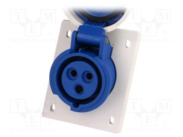 Conector: de alimentação, tomada, fêmea, 16A, 400.