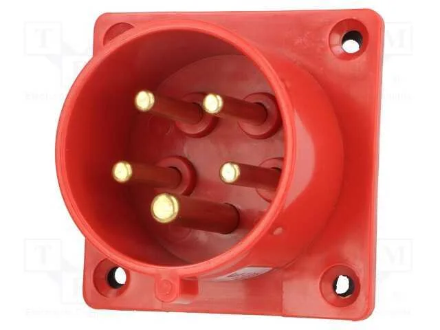 Conector: de alimentação AC 3 fases, tomada, mach.