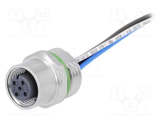 Tomada, M12, Pin: 4, Fêmea, Código A-Devicenet / Canopen, Fios