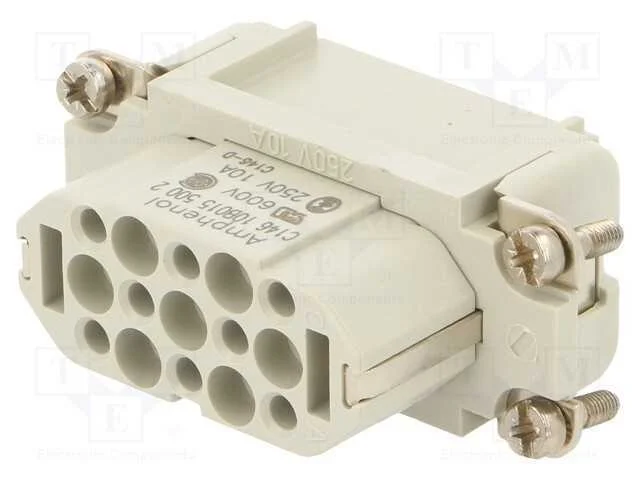 Conector: HDC, inserto de contatos, fêmea, C146,h.