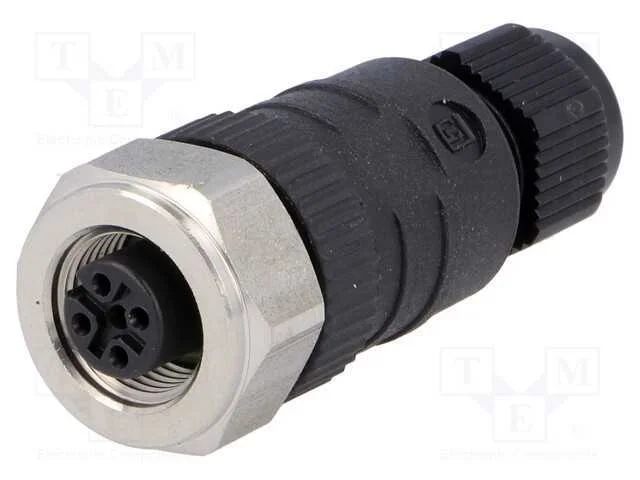 Ficha, M12, Pin: 4, Fêmea, Código A-Devicenet / Canopen, com Cabo