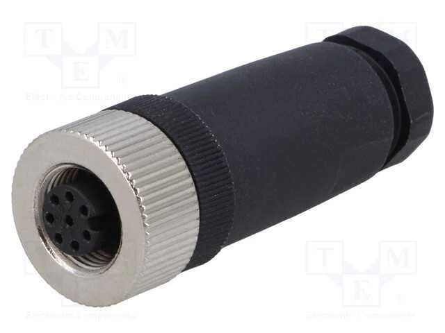 Ficha, M12, Pin: 8, Fêmea, Código A-Devicenet / Canopen, com Cabo